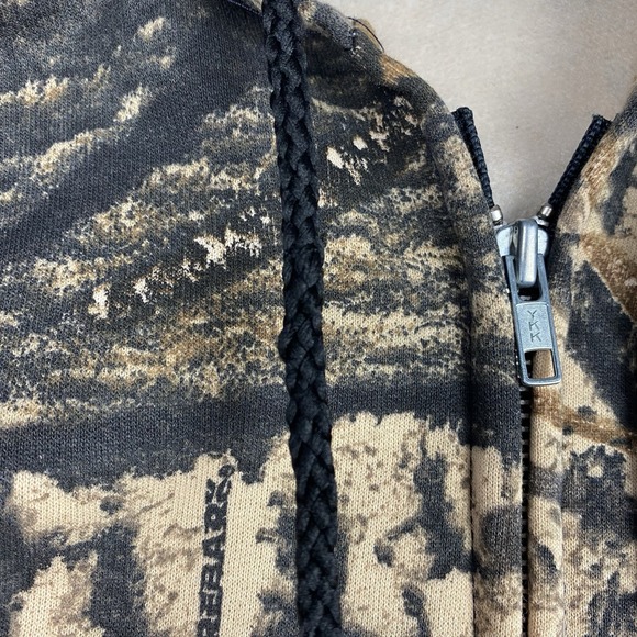Vintage Camo Hoodie‎ Mens Size XL Bigwoods Trebark Full Zip Angler Bait Casting - Picture 8 of 15